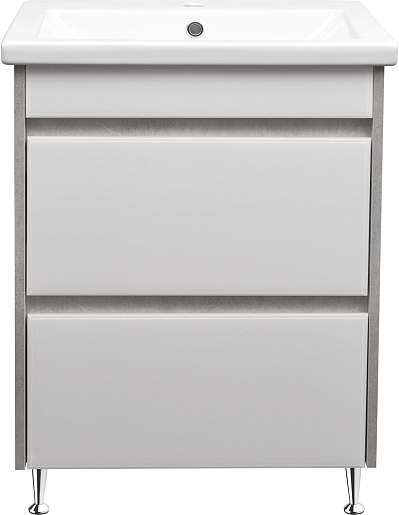 Stella Polare Тумба под раковину Браво 60 слэйт / лакобель белое – фото-1